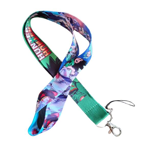 Hunter × Hunter Lanyard Green Anime Neck Strap and Metal Clip Gon Freecss Design - Picture 6 of 6